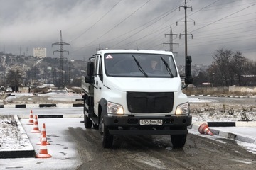 Занятия по вождению автомобилей категории "В" и "С" для групп профессии "Автомеханик".